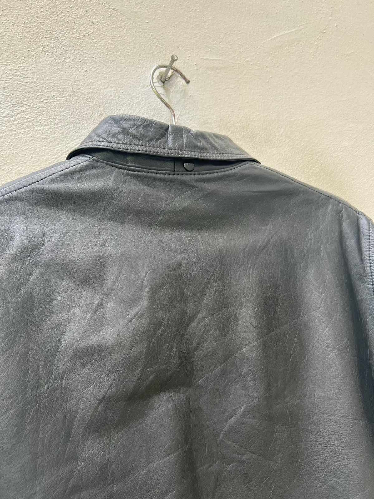 Deluxeware × Vintage Vintage Deluxe Japan Fade Black Leather Sherpa Jacket Size US M / EU 48-50 / 2 - 19 Thumbnail