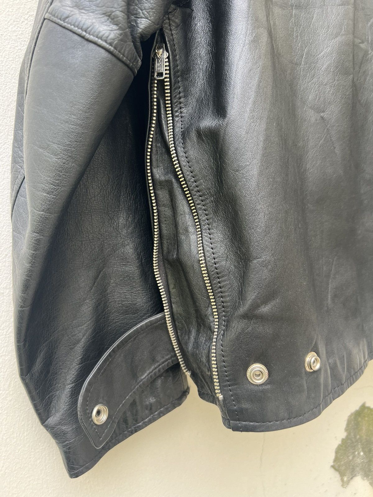 Deluxeware × Vintage Vintage Deluxe Japan Fade Black Leather Sherpa Jacket Size US M / EU 48-50 / 2 - 17 Thumbnail