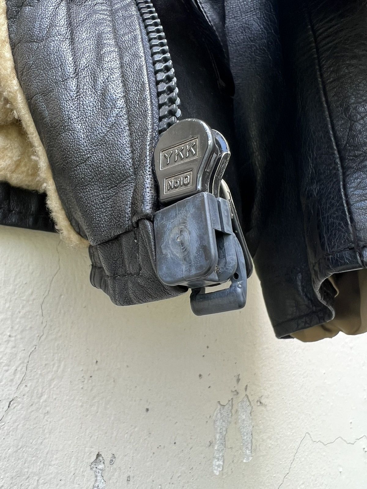 Deluxeware × Vintage Vintage Deluxe Japan Fade Black Leather Sherpa Jacket Size US M / EU 48-50 / 2 - 11 Thumbnail