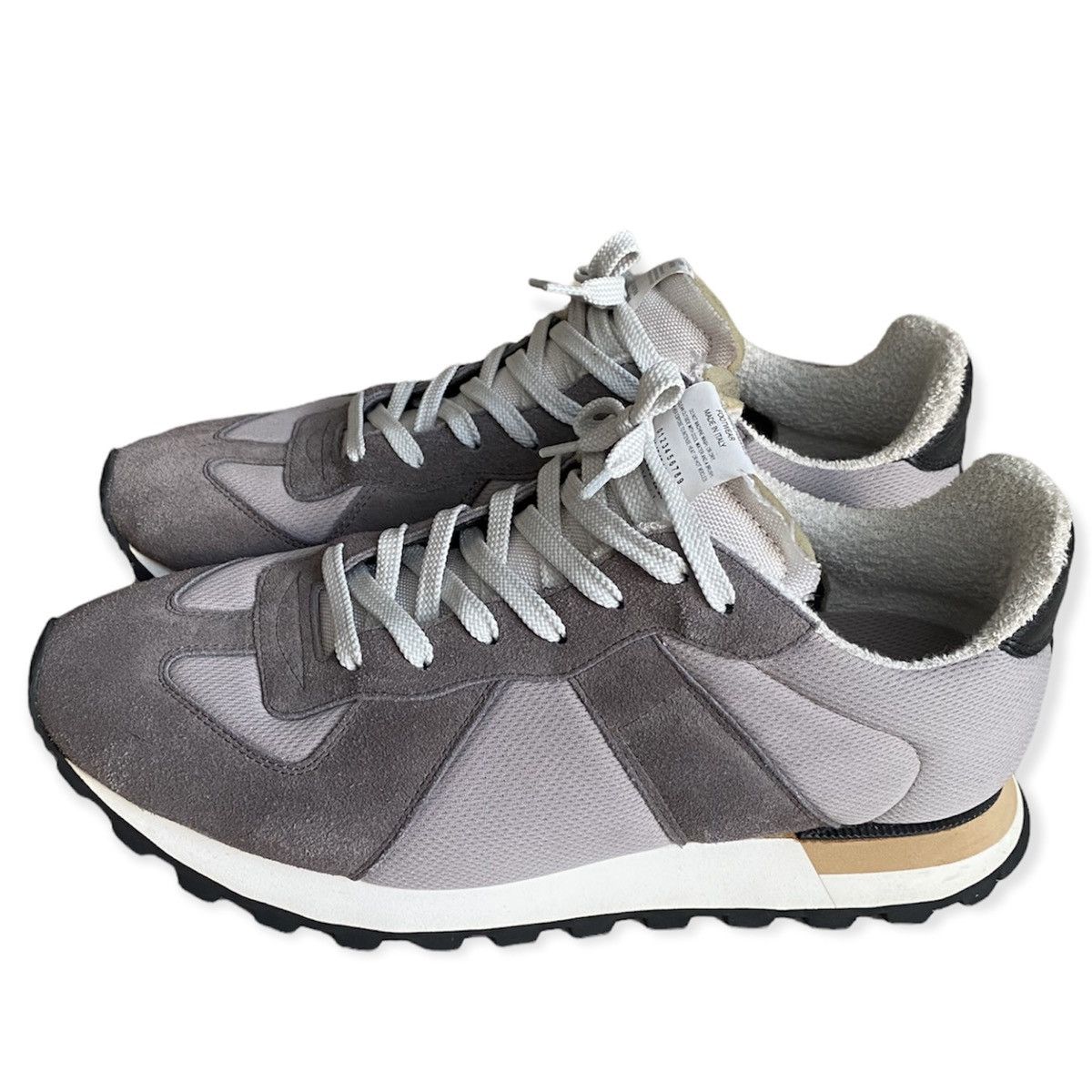 Maison Margiela Maison Margiela Replica Runner Mesh And Suede Sneakers Size US 9 / EU 42 - 2 Thumbnail