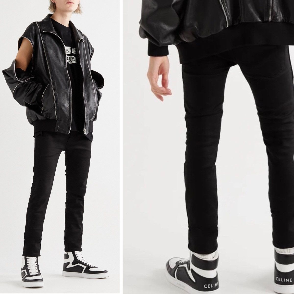 Celine × Hedi Slimane SS21 Classic Raw Black Stretch Denim sz30/31/32/33 Size US 31 - 11 Thumbnail
