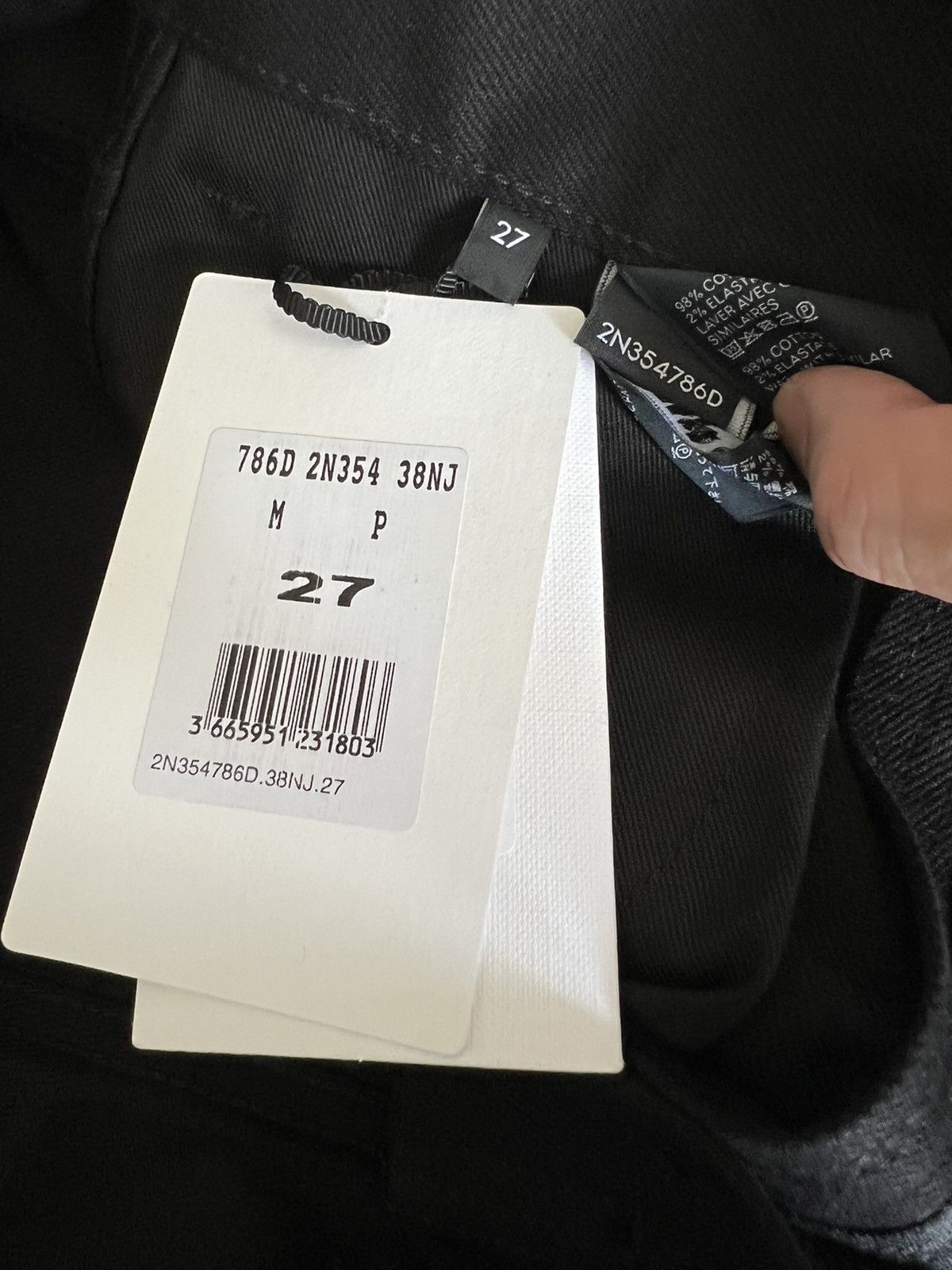 Celine × Hedi Slimane SS21 Classic Raw Black Stretch Denim sz30/31/32/33 Size US 31 - 7 Thumbnail