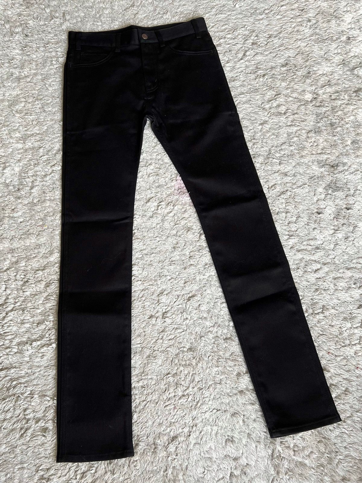 Celine × Hedi Slimane SS21 Classic Raw Black Stretch Denim sz30/31/32/33 Size US 31 - 1 Thumbnail