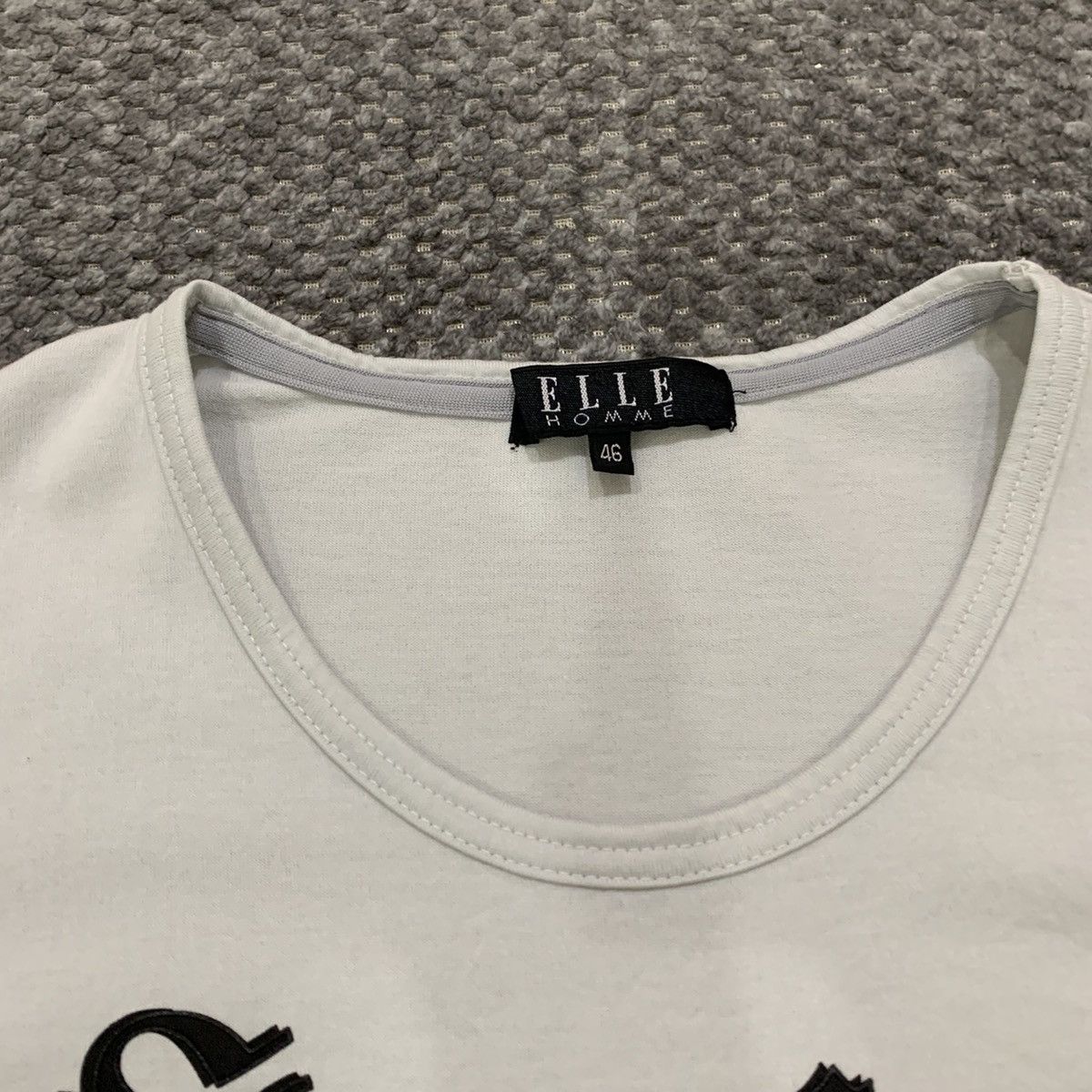 Japanese Brand ELLE HOMME Scarface Swarovski BigLogo Poem Luxury Tee Shirt Size S / US 4 / IT 40 - 5 Thumbnail
