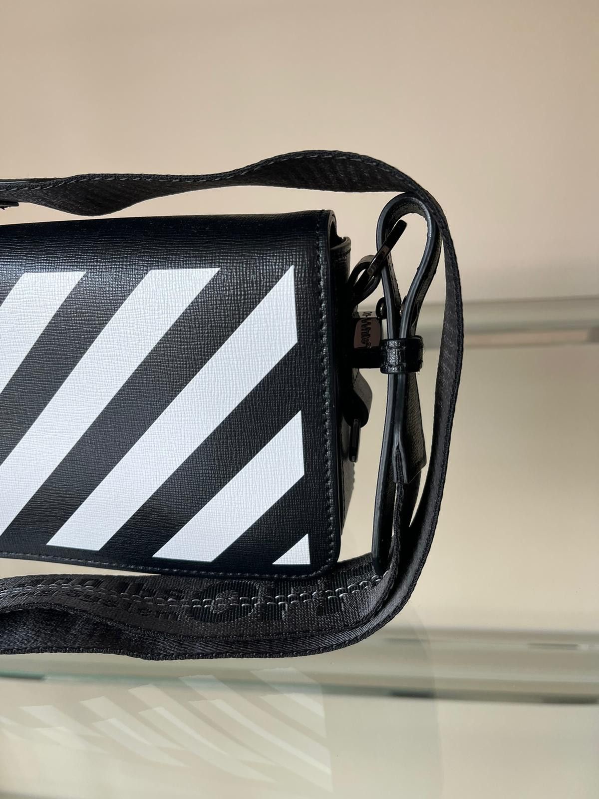 Off-White Medium Binder Clip Diagonals Bag in Black Size ONE SIZE - 4 Thumbnail