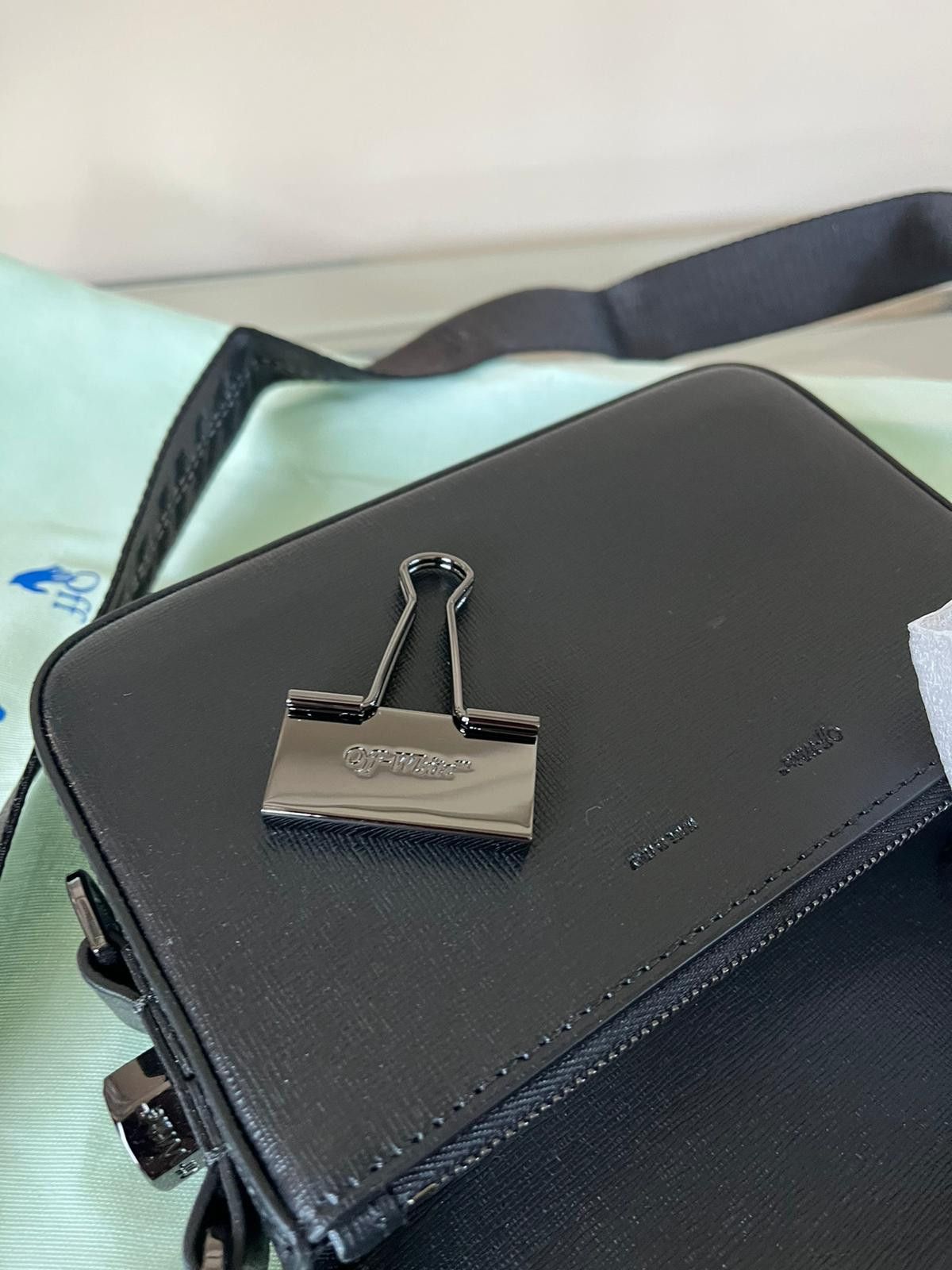 Off-White Medium Binder Clip Diagonals Bag in Black Size ONE SIZE - 12 Thumbnail