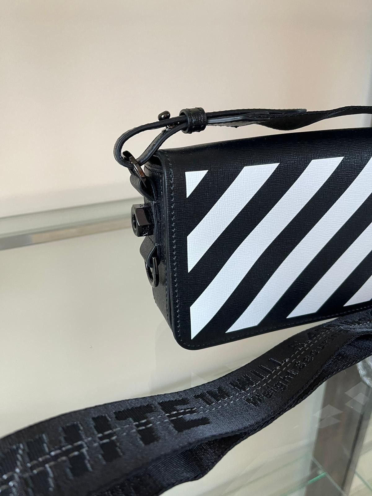 Off-White Medium Binder Clip Diagonals Bag in Black Size ONE SIZE - 6 Thumbnail
