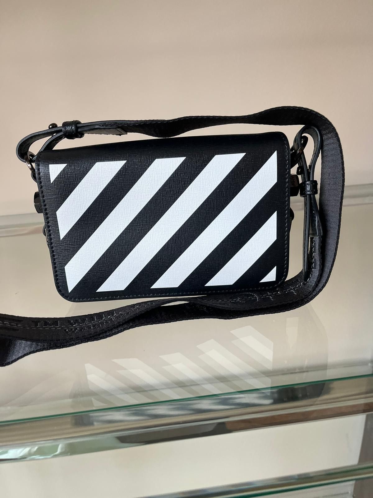 Off-White Medium Binder Clip Diagonals Bag in Black Size ONE SIZE - 2 Thumbnail
