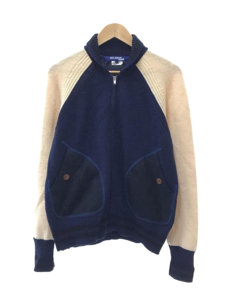 Comme des Garcons × Junya Watanabe Raglan Wool Zip Knit Cardigan Size US L / EU 52-54 / 3 - 1 Thumbnail