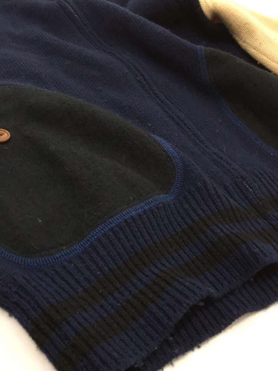 Comme des Garcons × Junya Watanabe Raglan Wool Zip Knit Cardigan Size US L / EU 52-54 / 3 - 4 Thumbnail
