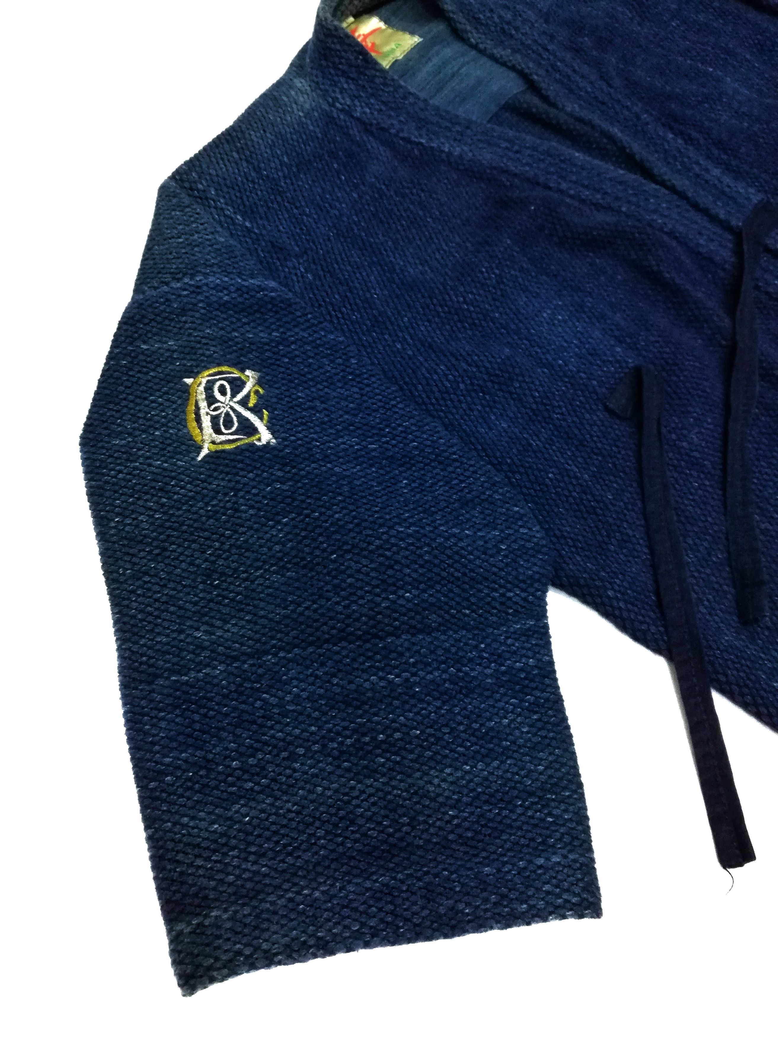 Art Comes First × Indigo × Japanese Brand 🔥Natural Indigo Cotton Noragi Kimono 🇯🇵 Sanjuro Jacket Size US M / EU 48-50 / 2 - 6 Thumbnail