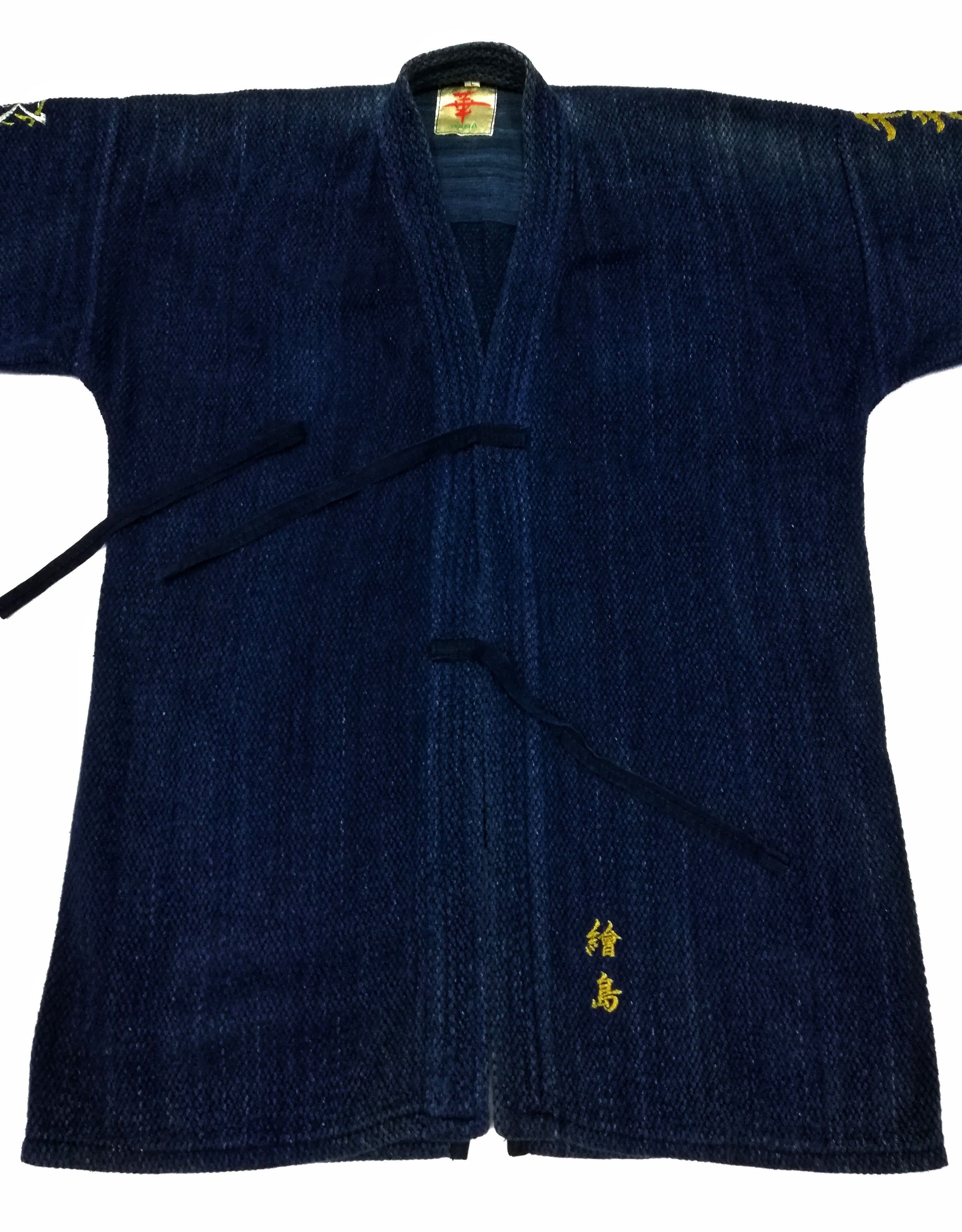 Art Comes First × Indigo × Japanese Brand 🔥Natural Indigo Cotton Noragi Kimono 🇯🇵 Sanjuro Jacket Size US M / EU 48-50 / 2 - 4 Thumbnail