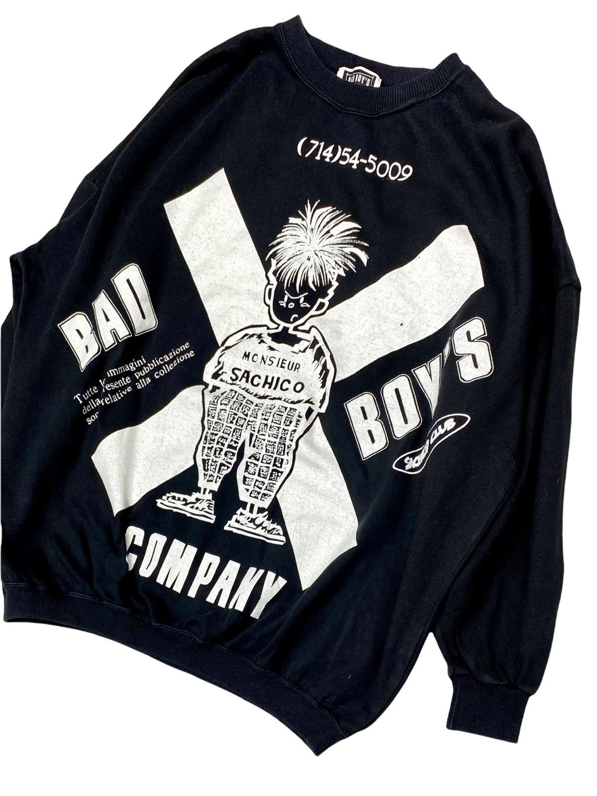 Japanese Brand SWEATSHIRT BAD BOY’S COMPANY WITH BIG SPELLOUT LOGO Size US M / EU 48-50 / 2 - 5 Thumbnail