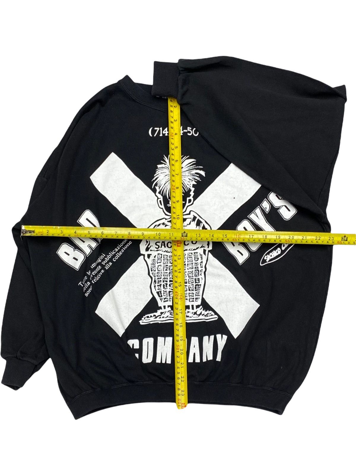 Japanese Brand SWEATSHIRT BAD BOY’S COMPANY WITH BIG SPELLOUT LOGO Size US M / EU 48-50 / 2 - 9 Thumbnail