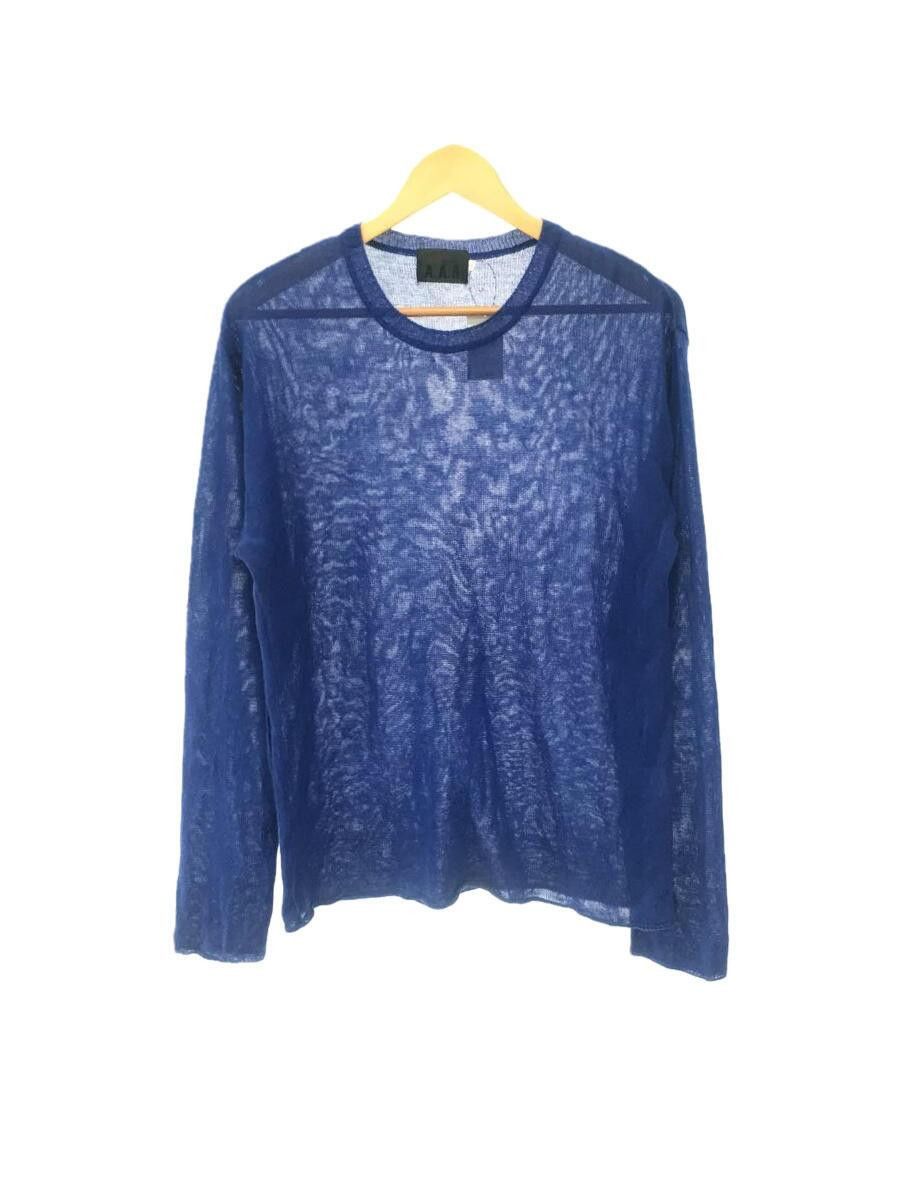 image of Yohji Yamamoto Open Knit Light Sweater in Blue, Men's (Size Large)