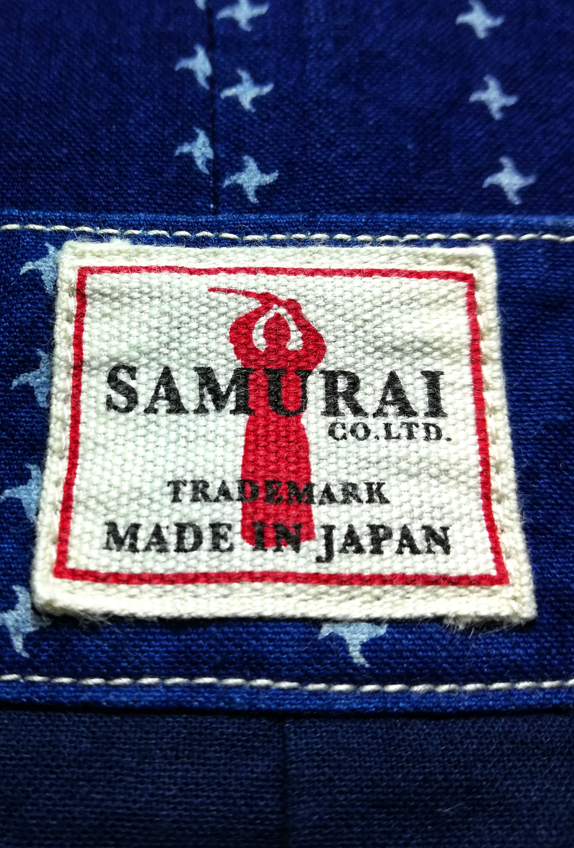 Indigo × Japanese Brand × Samurai Jeans 🔥Samurai Jeans Shuriken Wabash Blue Indigo Denim Head Vest Size US M / EU 48-50 / 2 - 7 Thumbnail