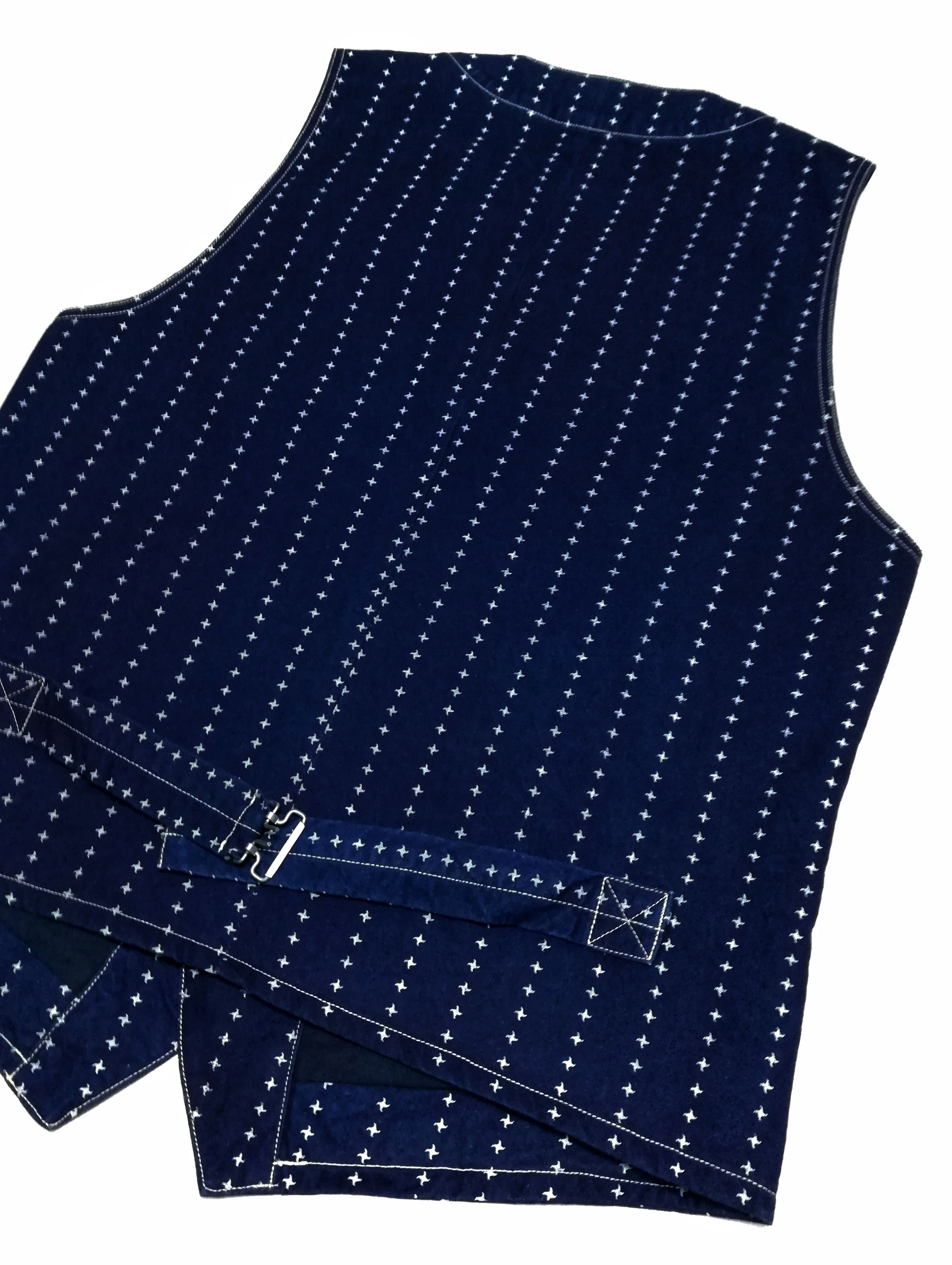 Indigo × Japanese Brand × Samurai Jeans 🔥Samurai Jeans Shuriken Wabash Blue Indigo Denim Head Vest Size US M / EU 48-50 / 2 - 13 Thumbnail