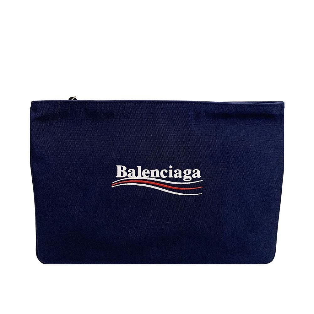 Balenciaga Balenciaga Canvas Explorer Pouch Blue Size ONE SIZE - 1 Thumbnail