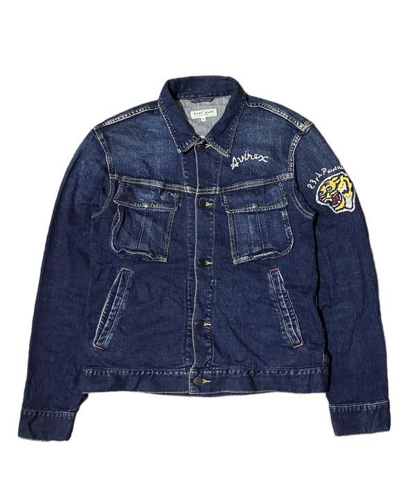 Vintage Vintage Avirex Trucker Jacket Type Blue | Grailed