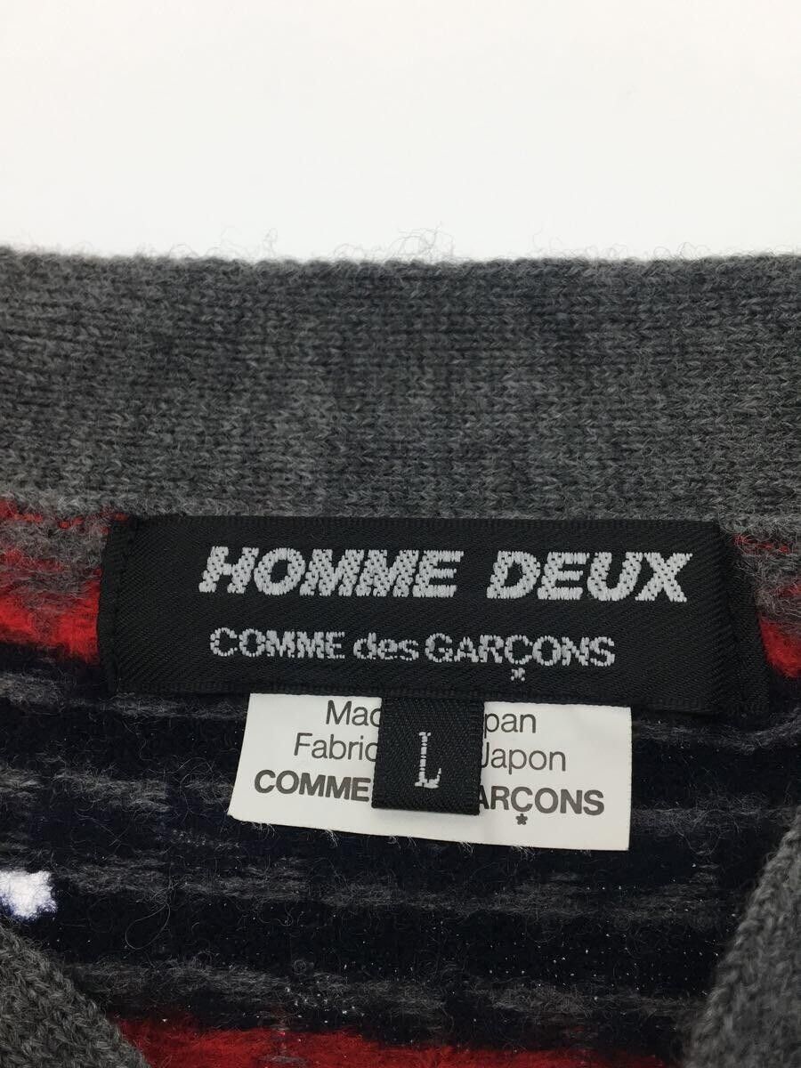 Comme des Garcons × Comme des Garcons Homme Deux AD2013 Native Stripe Pattern Button Knit Cardigan Size US L / EU 52-54 / 3 - 4 Thumbnail