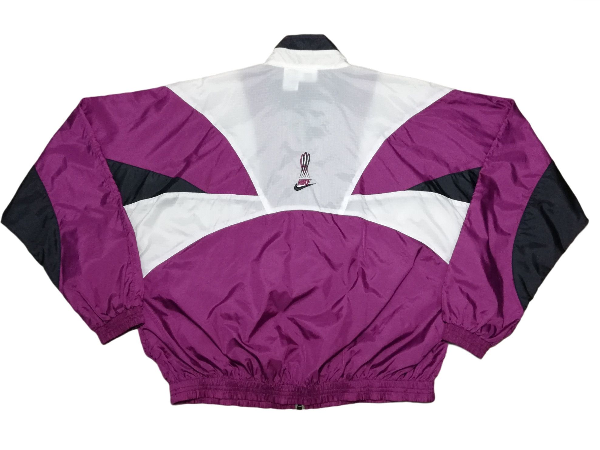 Nike 🔥90's Nike Swoosh Small Logo Colorblock Windbreaker Jacket Size US M / EU 48-50 / 2 - 13 Thumbnail