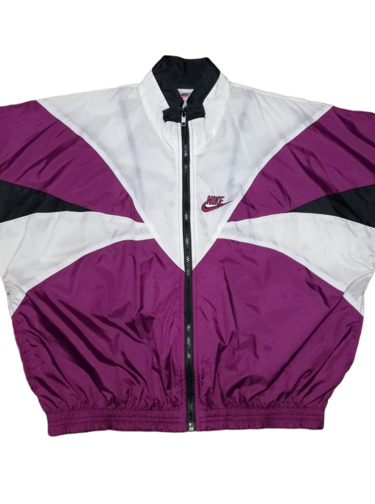 Nike 🔥90's Nike Swoosh Small Logo Colorblock Windbreaker Jacket Size US M / EU 48-50 / 2 - 8 Thumbnail