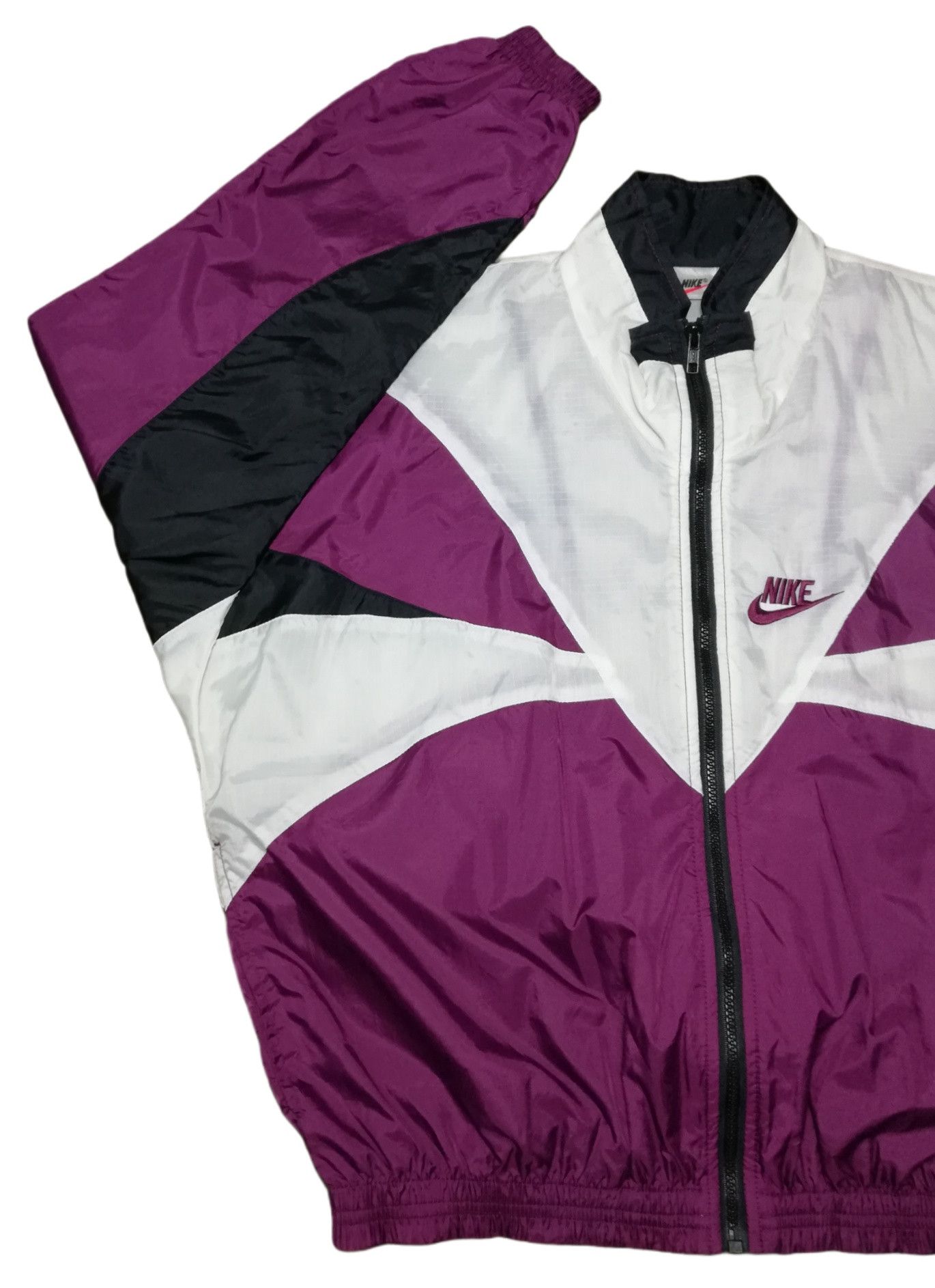 Nike 🔥90's Nike Swoosh Small Logo Colorblock Windbreaker Jacket Size US M / EU 48-50 / 2 - 3 Thumbnail