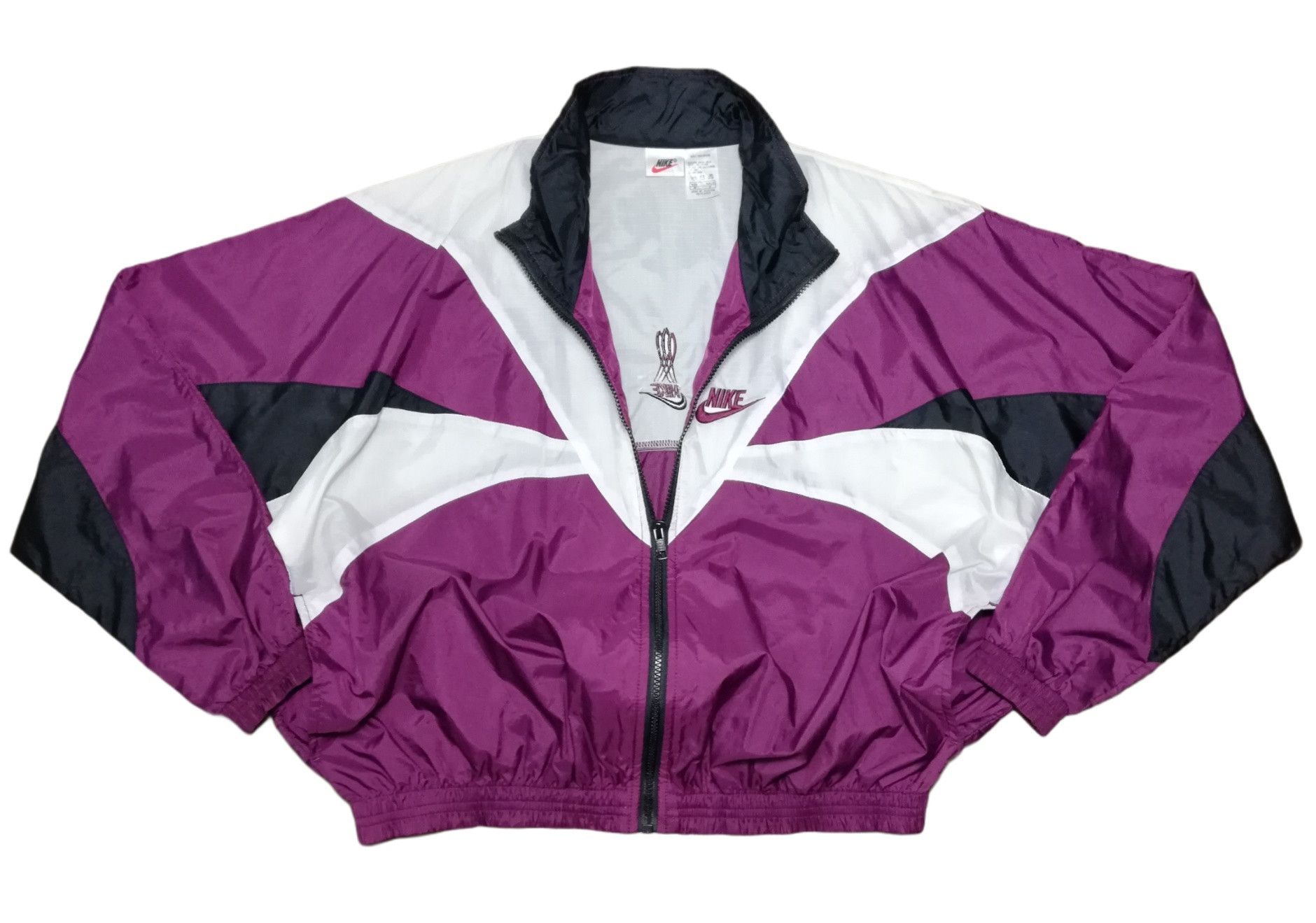 Nike 🔥90's Nike Swoosh Small Logo Colorblock Windbreaker Jacket Size US M / EU 48-50 / 2 - 5 Thumbnail