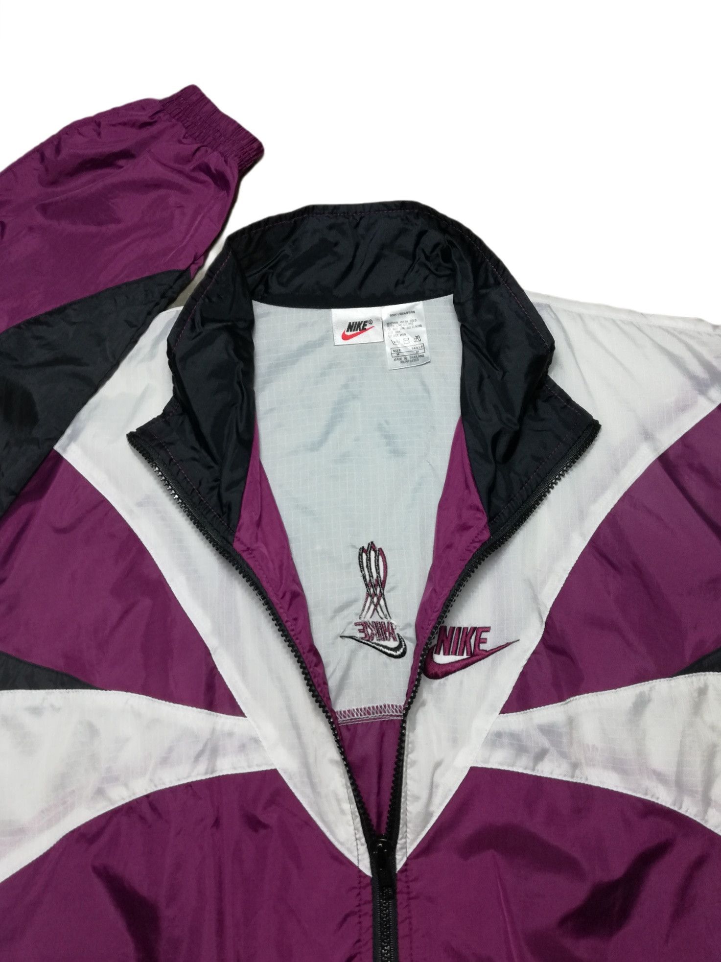 Nike 🔥90's Nike Swoosh Small Logo Colorblock Windbreaker Jacket Size US M / EU 48-50 / 2 - 4 Thumbnail