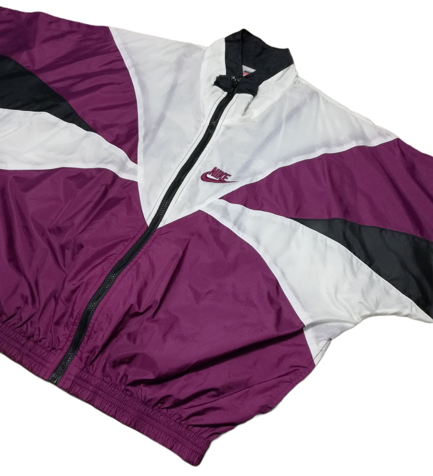 Nike 🔥90's Nike Swoosh Small Logo Colorblock Windbreaker Jacket Size US M / EU 48-50 / 2 - 9 Thumbnail