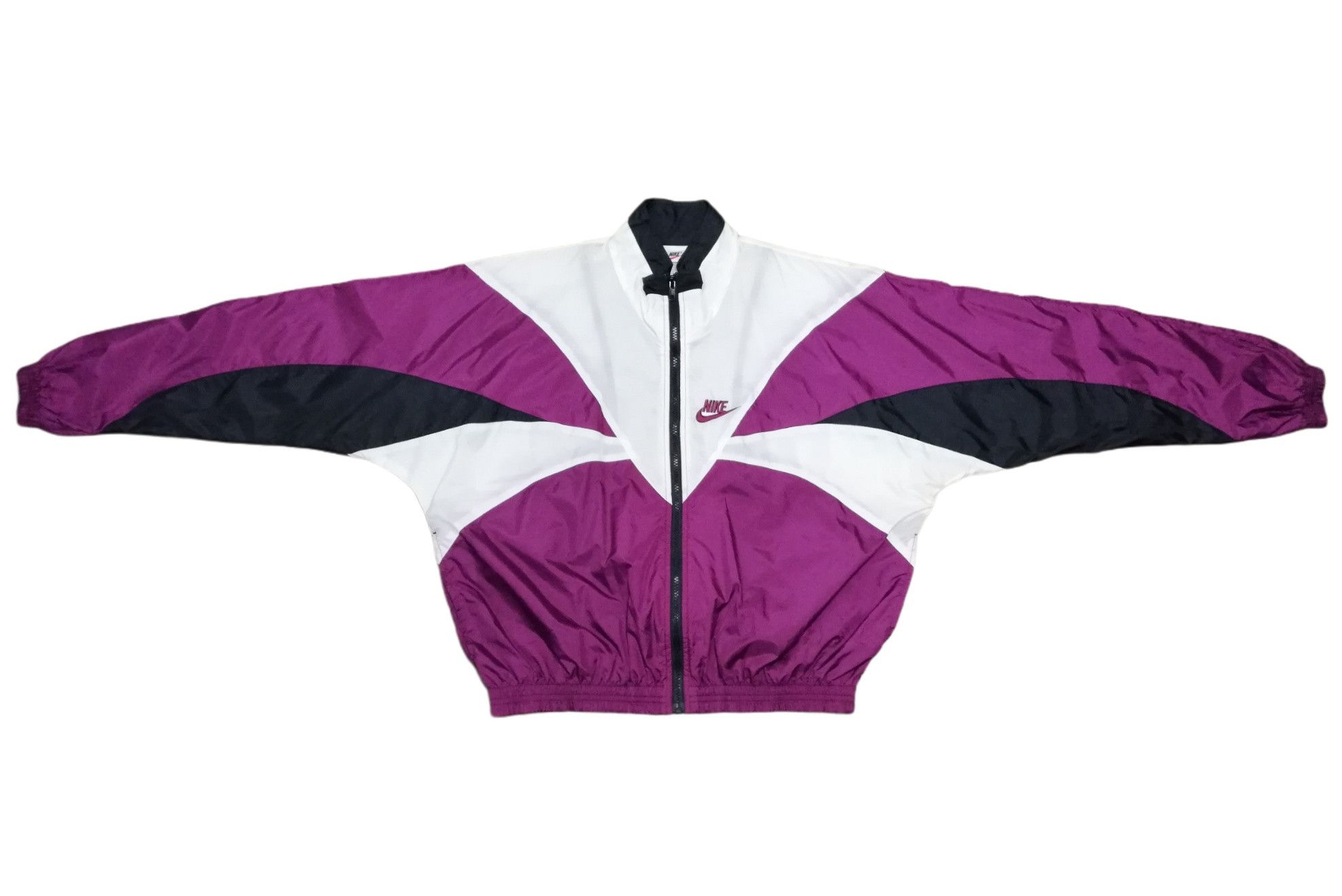 Nike 🔥90's Nike Swoosh Small Logo Colorblock Windbreaker Jacket Size US M / EU 48-50 / 2 - 7 Thumbnail