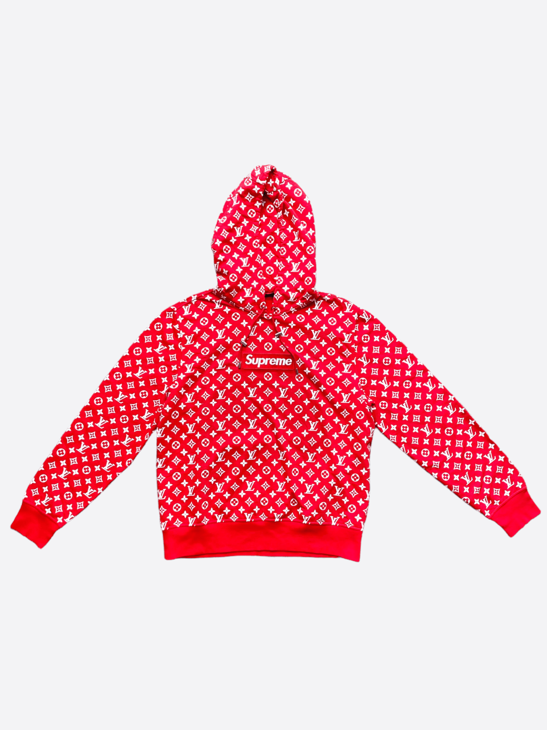 Louis Vuitton Red Embroidered Hoodie – Savonches