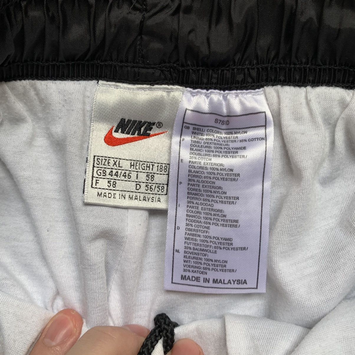 Nike × Vintage Vintage 90s Nike Nylon Rare Jogger pants Size US 34 / EU 50 - 10 Thumbnail