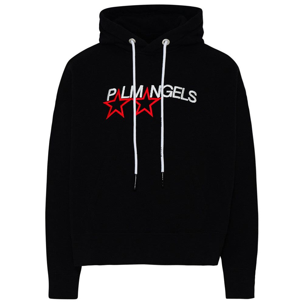 Palm Angels Palm Angels Men's Racing Star Hoodie Sweatshirt Black Red Size US S / EU 44-46 / 1 - 1 Thumbnail