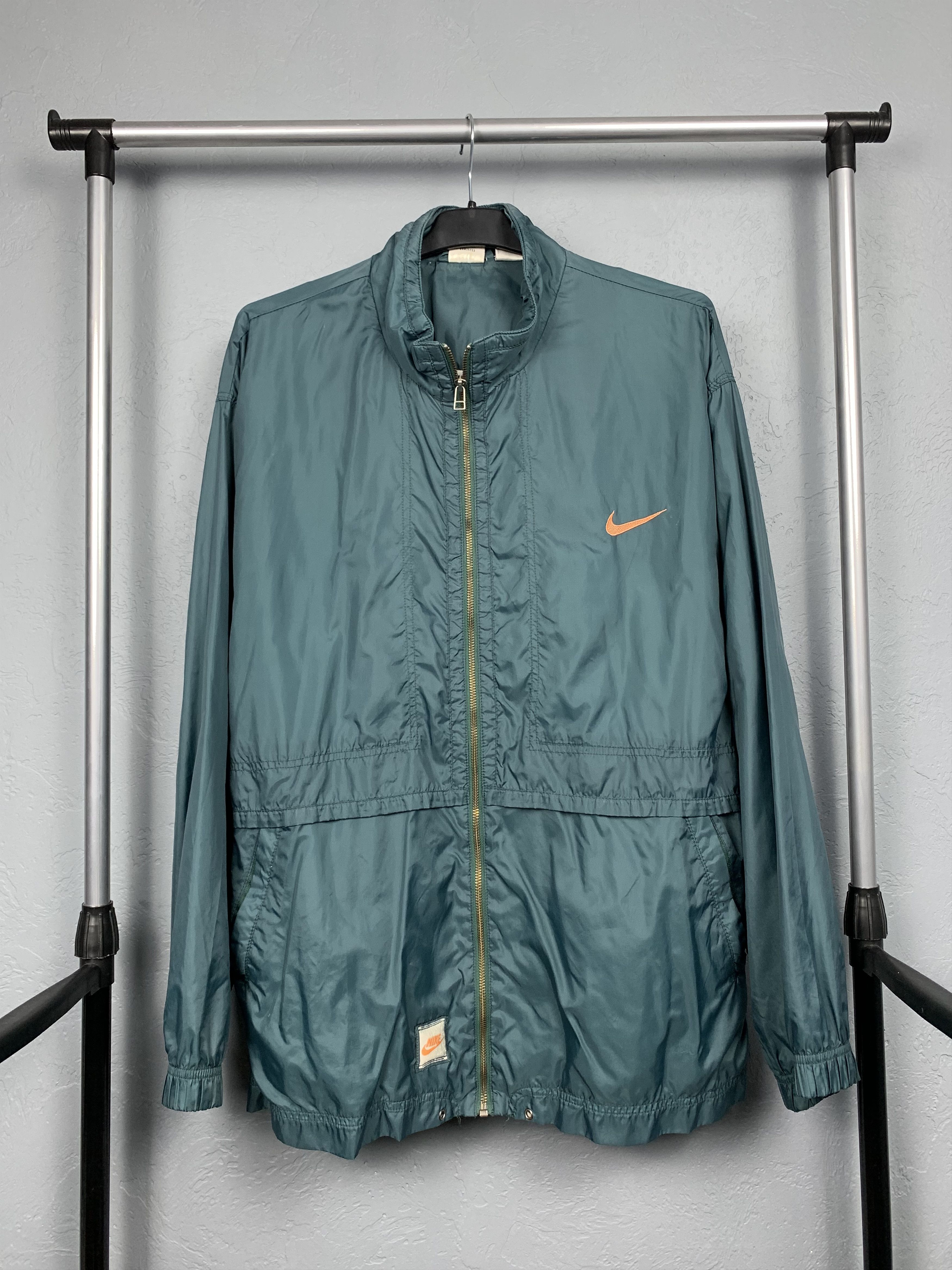 Nike × Vintage Nike 90s Vintage Mens Nylon Jacket Swoosh Size US L / EU 52-54 / 3 - 3 Thumbnail
