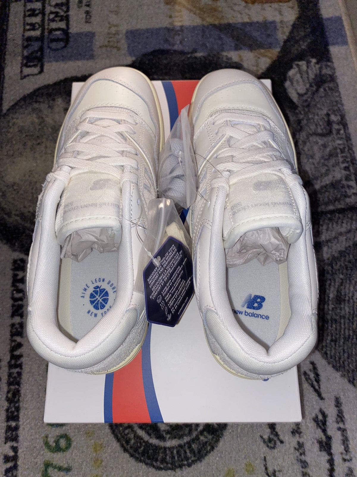 Aime Leon Dore × New Balance New Balance 550 Aime Leon Dore White Leather Size US 7 / EU 40 - 4 Thumbnail