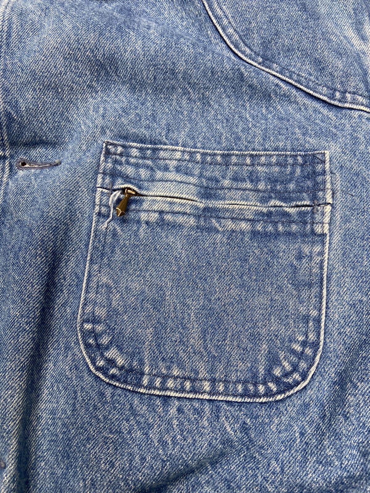 L.L. Bean Vintage L.L. Bean Fleece Lined Denim Chore Coat Size US XL / EU 56 / 4 - 7 Thumbnail