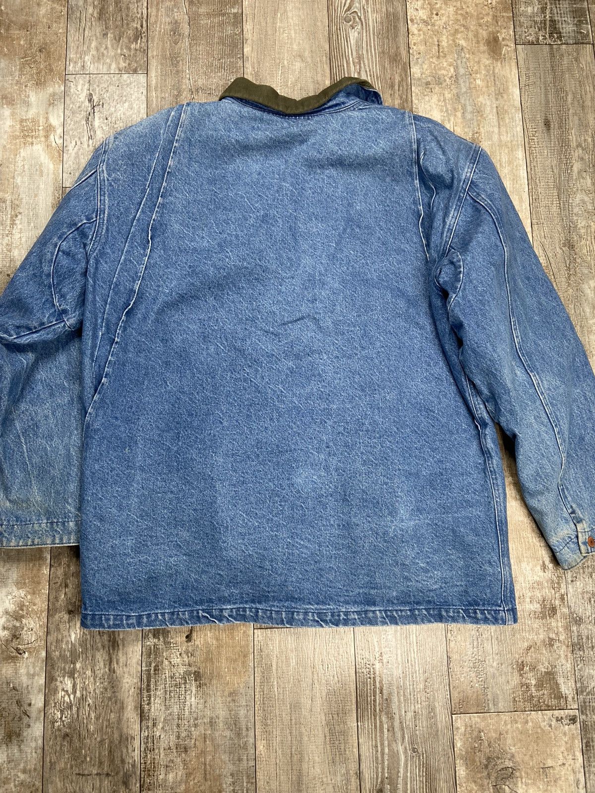 L.L. Bean Vintage L.L. Bean Fleece Lined Denim Chore Coat Size US XL / EU 56 / 4 - 8 Thumbnail