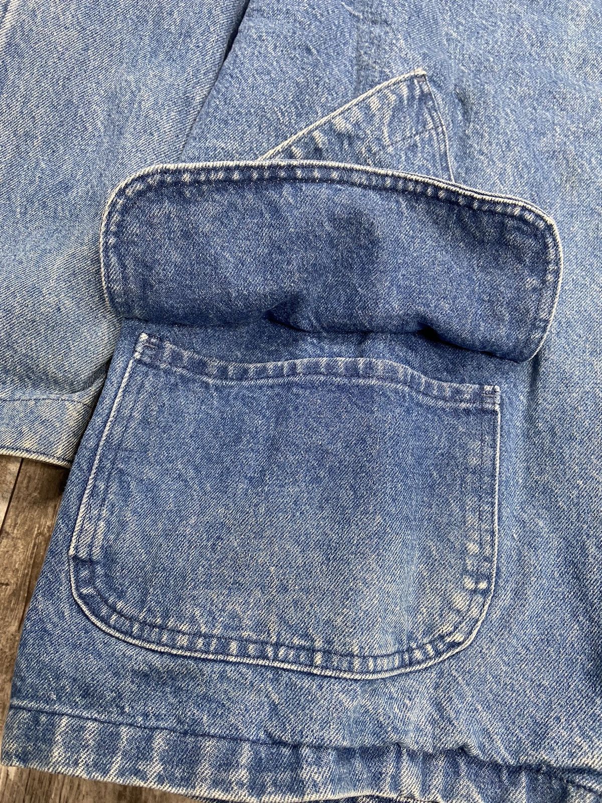 L.L. Bean Vintage L.L. Bean Fleece Lined Denim Chore Coat Size US XL / EU 56 / 4 - 5 Thumbnail
