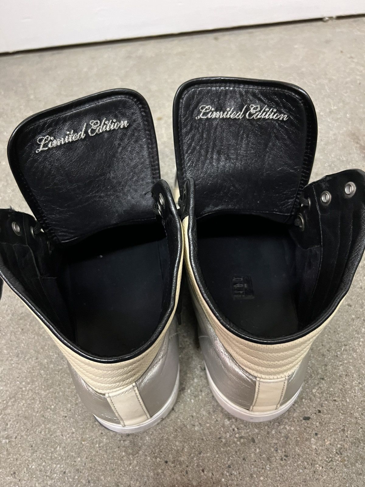 Gucci $1248 LIMITED 1/1000 "Platinum Edition” High Tops Size US 13 / EU 46 - 5 Thumbnail