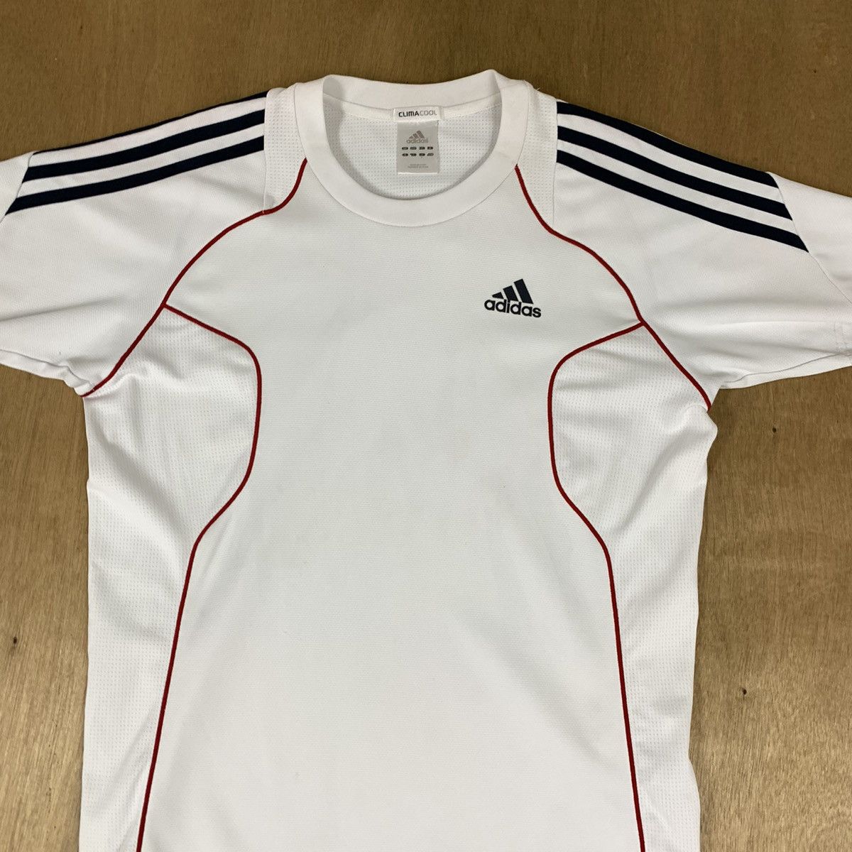 Adidas ADIDAS 3 Striped Breathable Soccer Football Jersey Tshirt Size US M / EU 48-50 / 2 - 3 Thumbnail