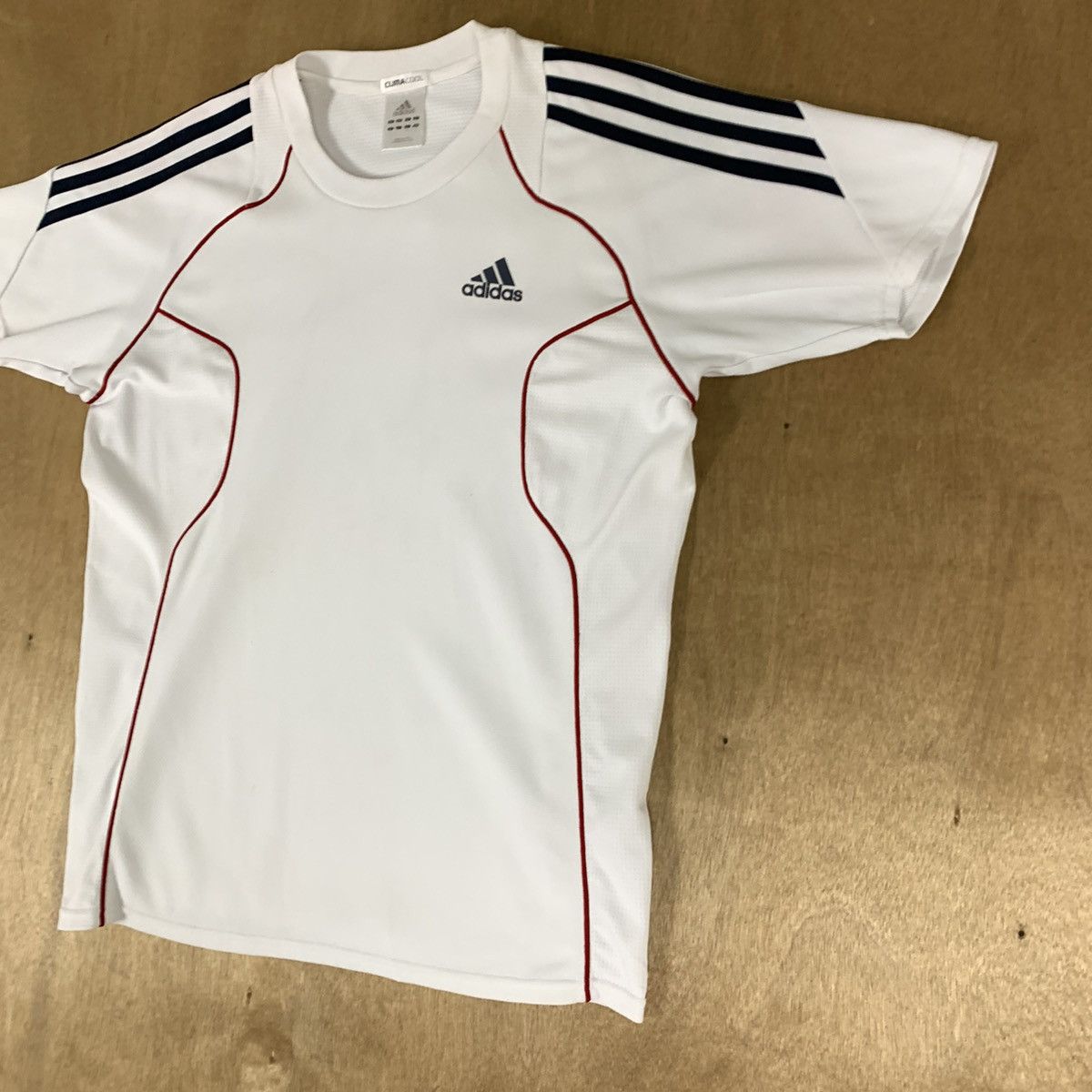 Adidas ADIDAS 3 Striped Breathable Soccer Football Jersey Tshirt Size US M / EU 48-50 / 2 - 6 Thumbnail
