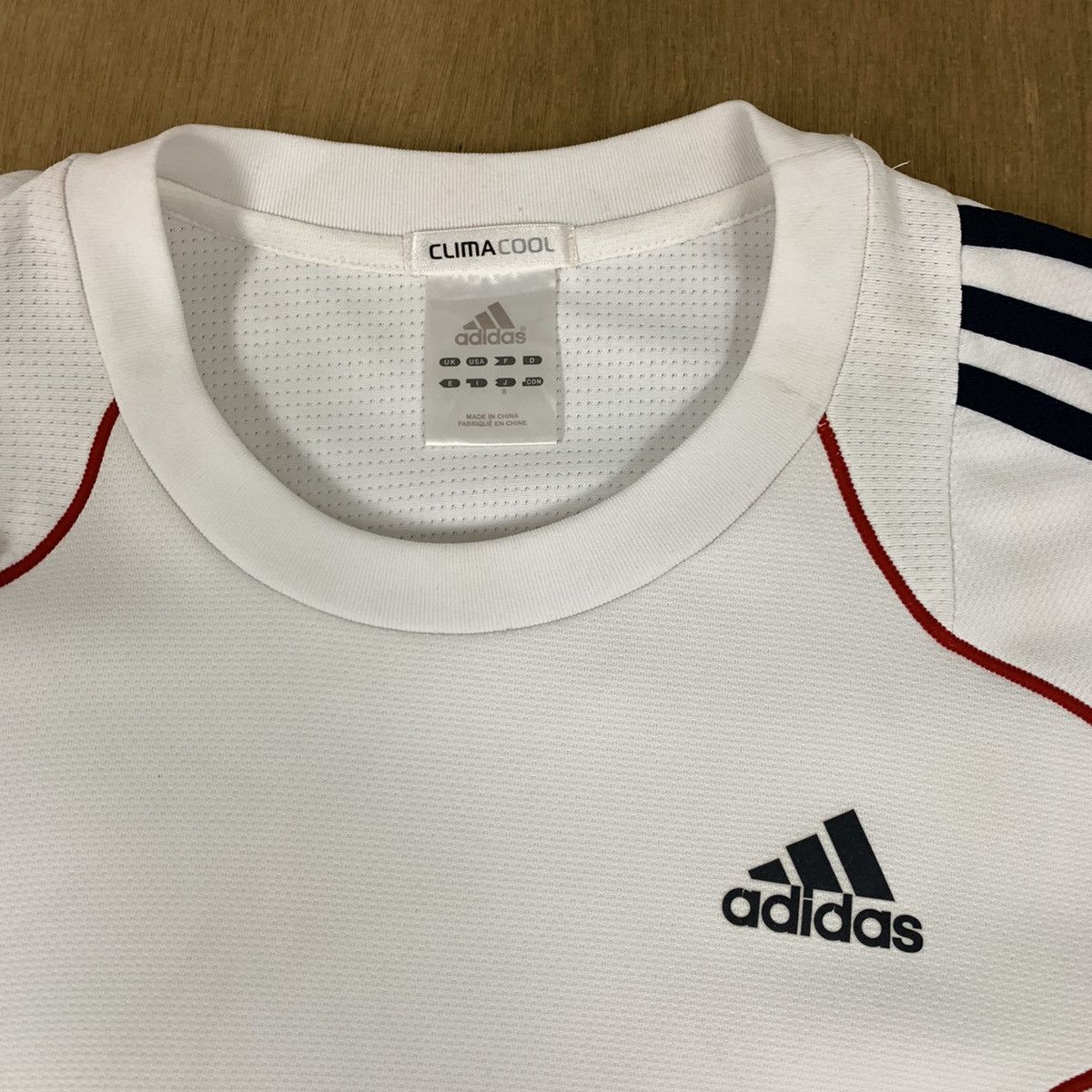 Adidas ADIDAS 3 Striped Breathable Soccer Football Jersey Tshirt Size US M / EU 48-50 / 2 - 8 Thumbnail
