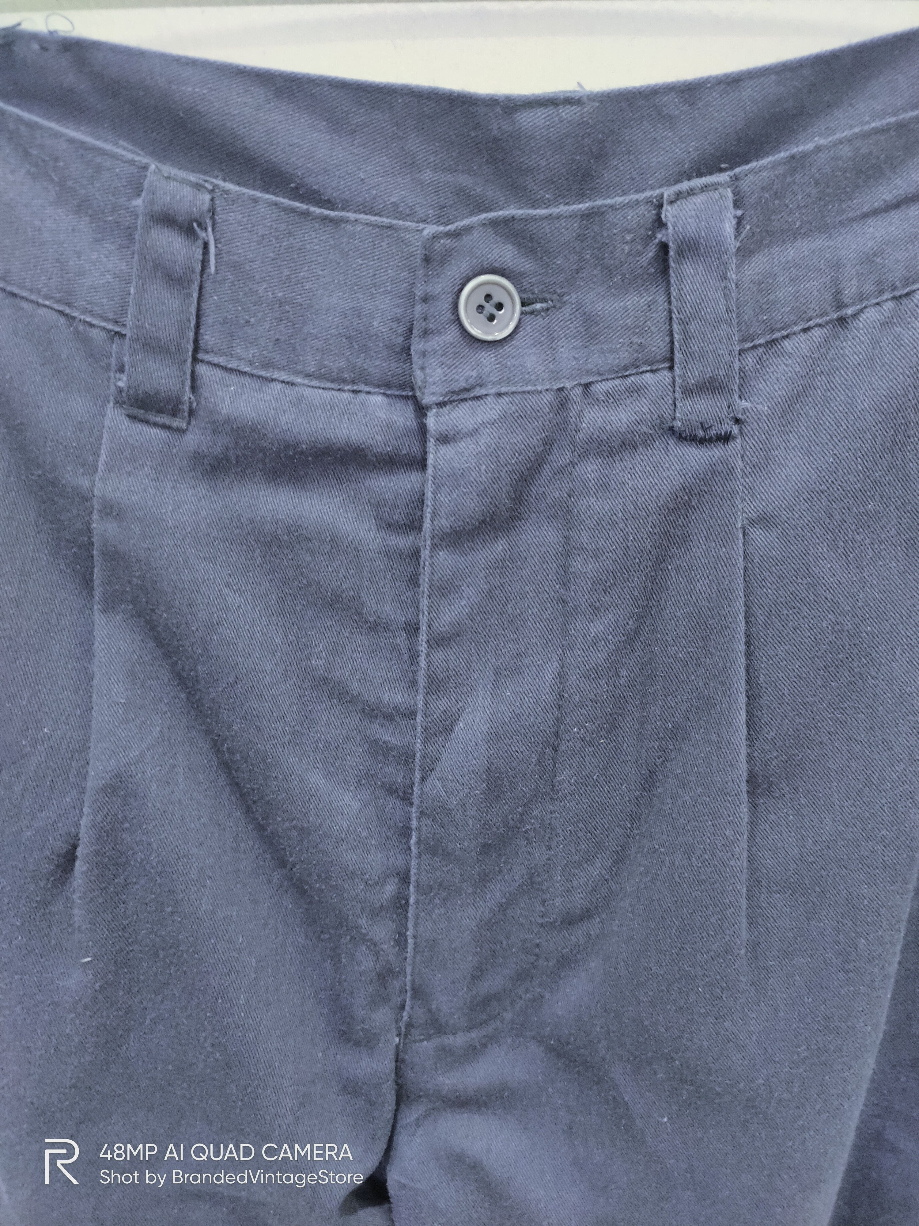 Japanese Brand × Vintage Vintage Fleece Inside Elastic Waistband Workwear Cargo Pant Size US 29 - 7 Thumbnail