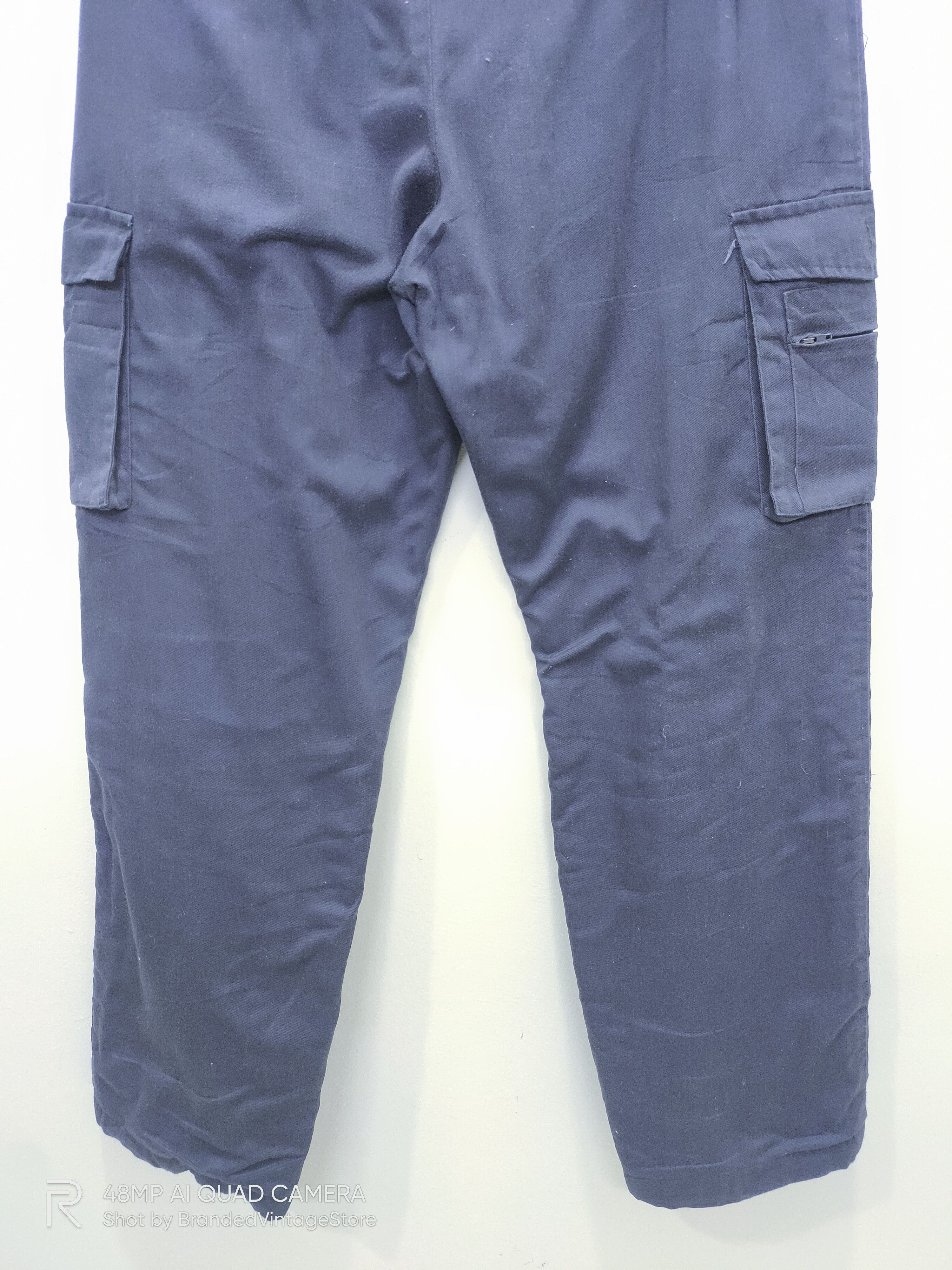 Japanese Brand × Vintage Vintage Fleece Inside Elastic Waistband Workwear Cargo Pant Size US 29 - 10 Thumbnail