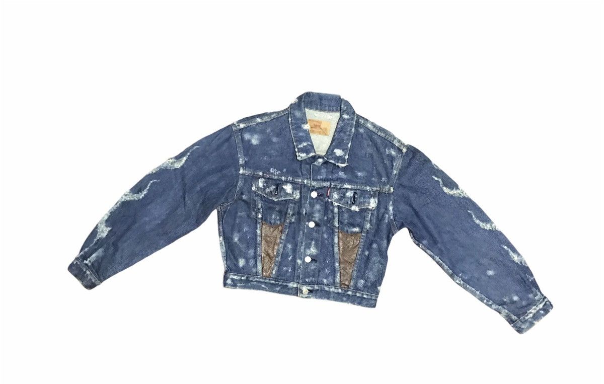 Levi's Vintage Clothing 🔥RARE🔥Levi’s distressed denim jacket Size US M / EU 48-50 / 2 - 3 Thumbnail