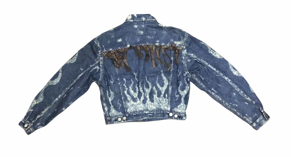 Levi's Vintage Clothing 🔥RARE🔥Levi’s distressed denim jacket Size US M / EU 48-50 / 2 - 2 Thumbnail