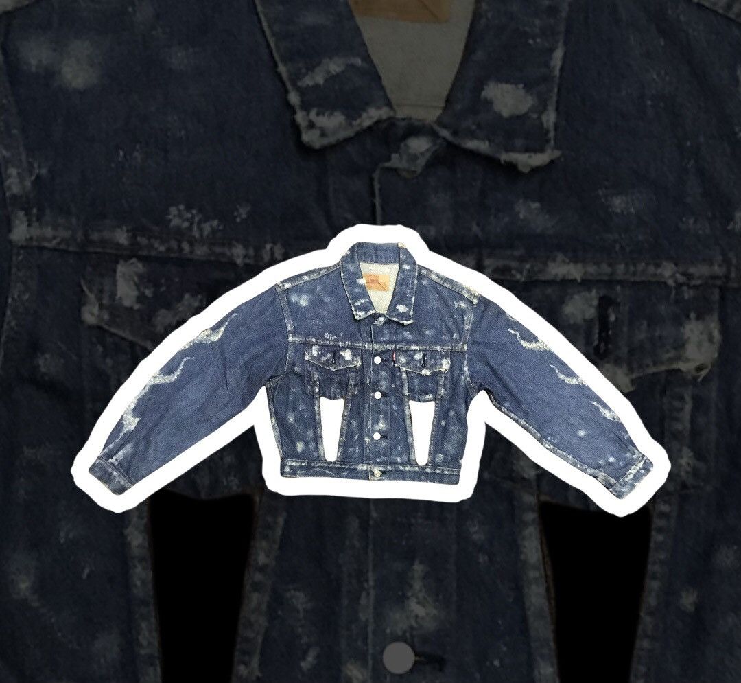Levi's Vintage Clothing 🔥RARE🔥Levi’s distressed denim jacket Size US M / EU 48-50 / 2 - 8 Thumbnail
