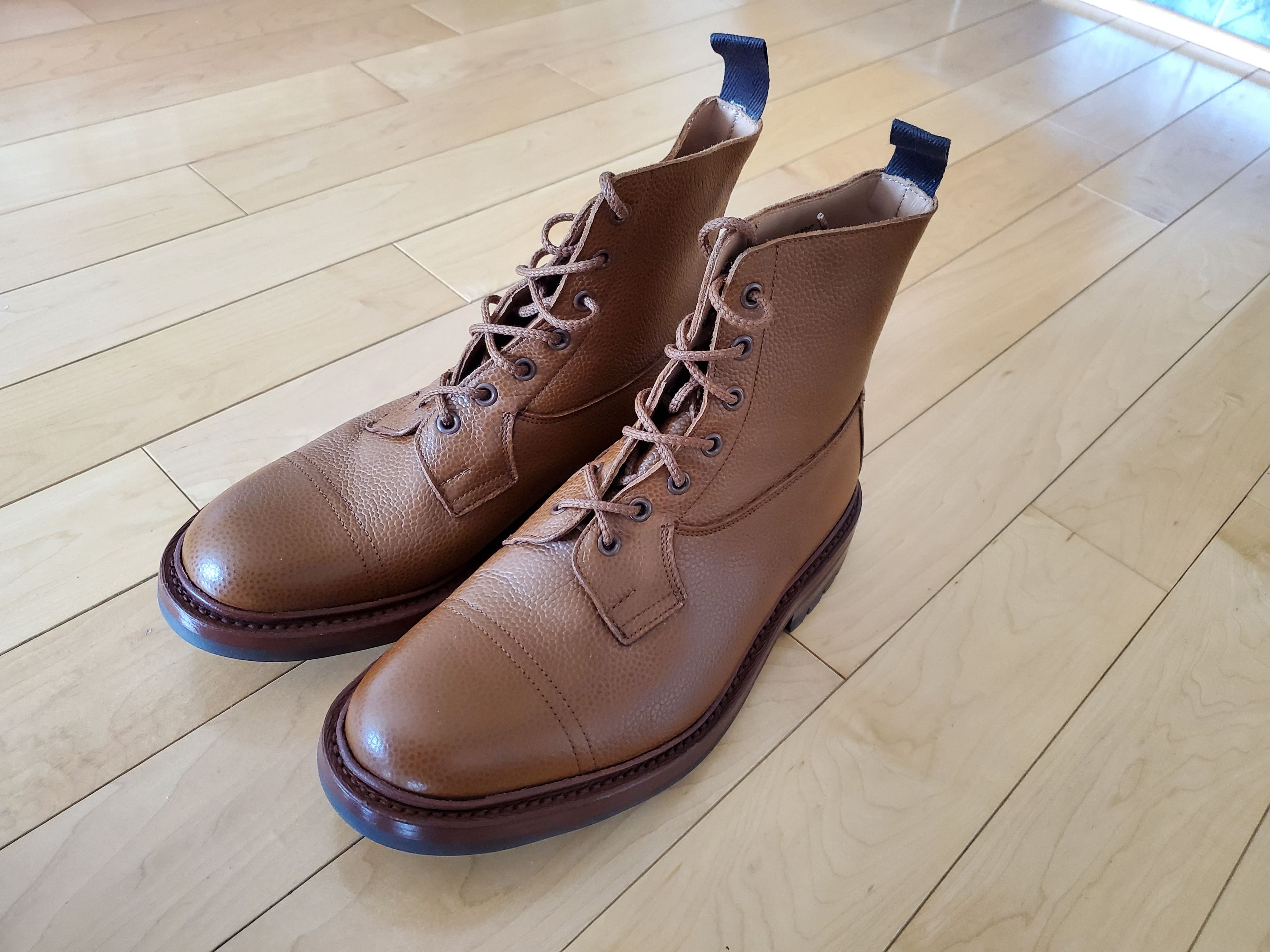 Trickers Grassmere Softee Grain Leather UK 7.5 Wide Commando Sole 