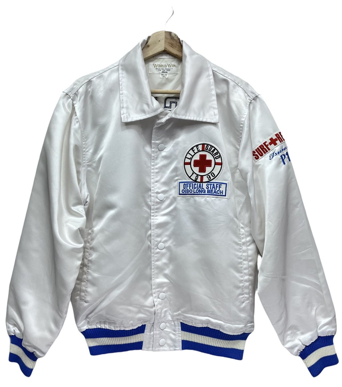 Life's a Beach × Mizuno × Vintage 🔥Vtg 90’s Oiso Shonan Japan Surf+Rescue LIFE GUARD Jacket Size US M / EU 48-50 / 2 - 4 Thumbnail